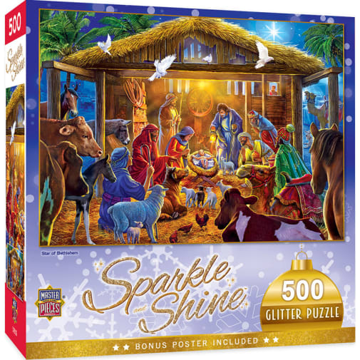 Star of Bethlehem Glitter Puzzle (500 piece)