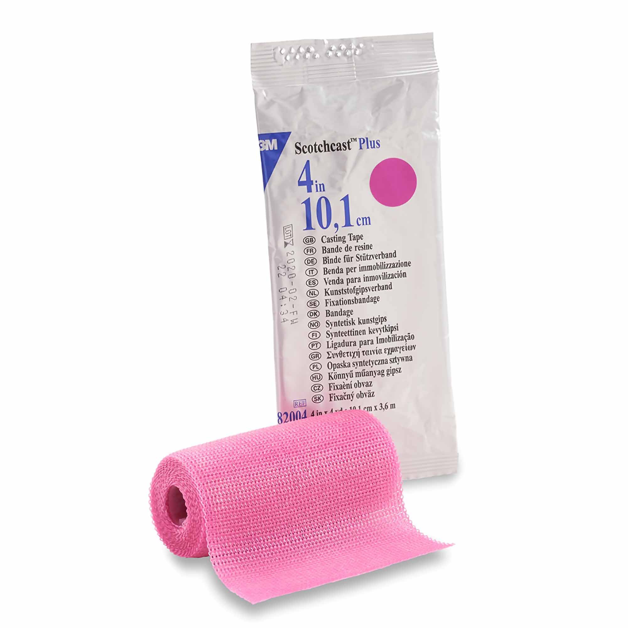 3M Scotchcast Plus Bright Pink Cast Tape, 4 Inch x 4 Yard MK 199237