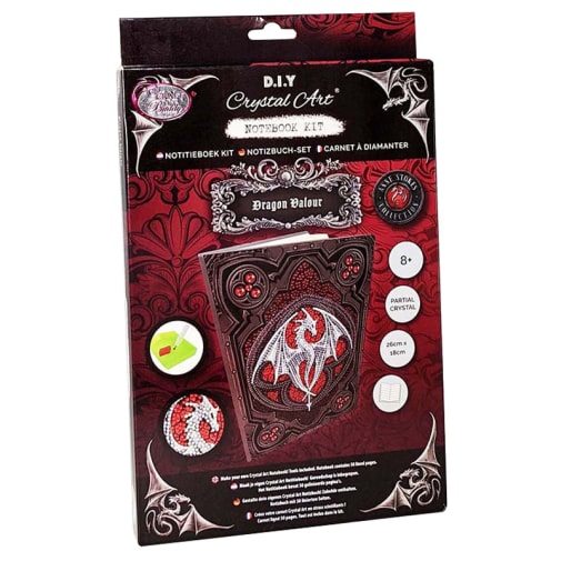 Crystal Art Notebook Kit - Dragon Valour