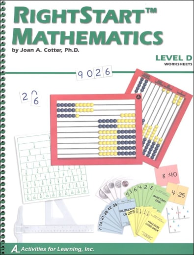 RightStart Mathematics Level D Worksheets (1st Edition)