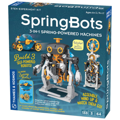 Springbots: 3-in-1 Spring Powered Machines