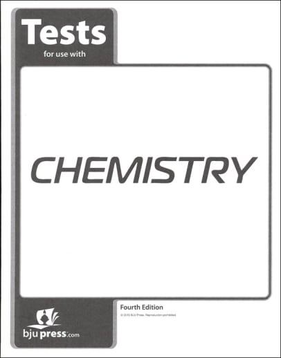 BJU Press Chemistry Tests 4th Edition