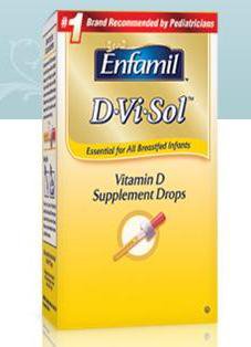 Enfamil D-Vi-Sol Liquid Vitamin D Supplement, 50 mL Bottle MK 743086