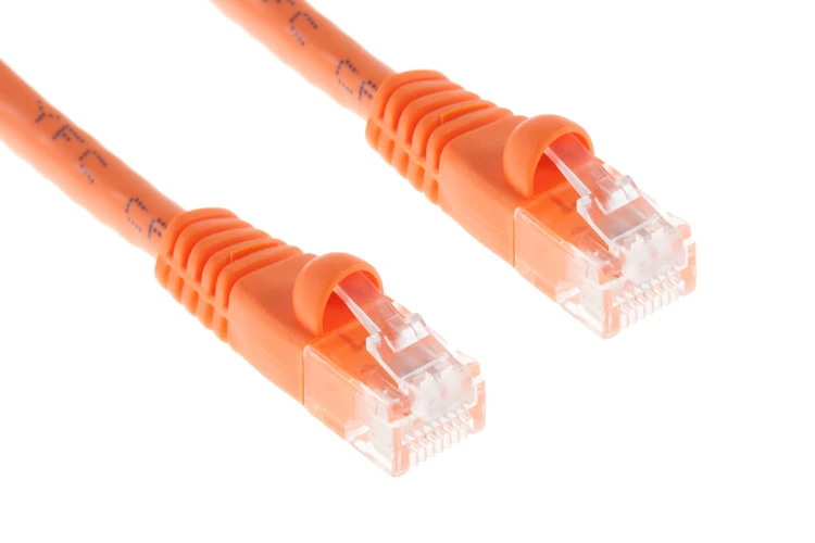 Cat6 Slim Snagless Ethernet Patch Cable, 6 ft, Orange