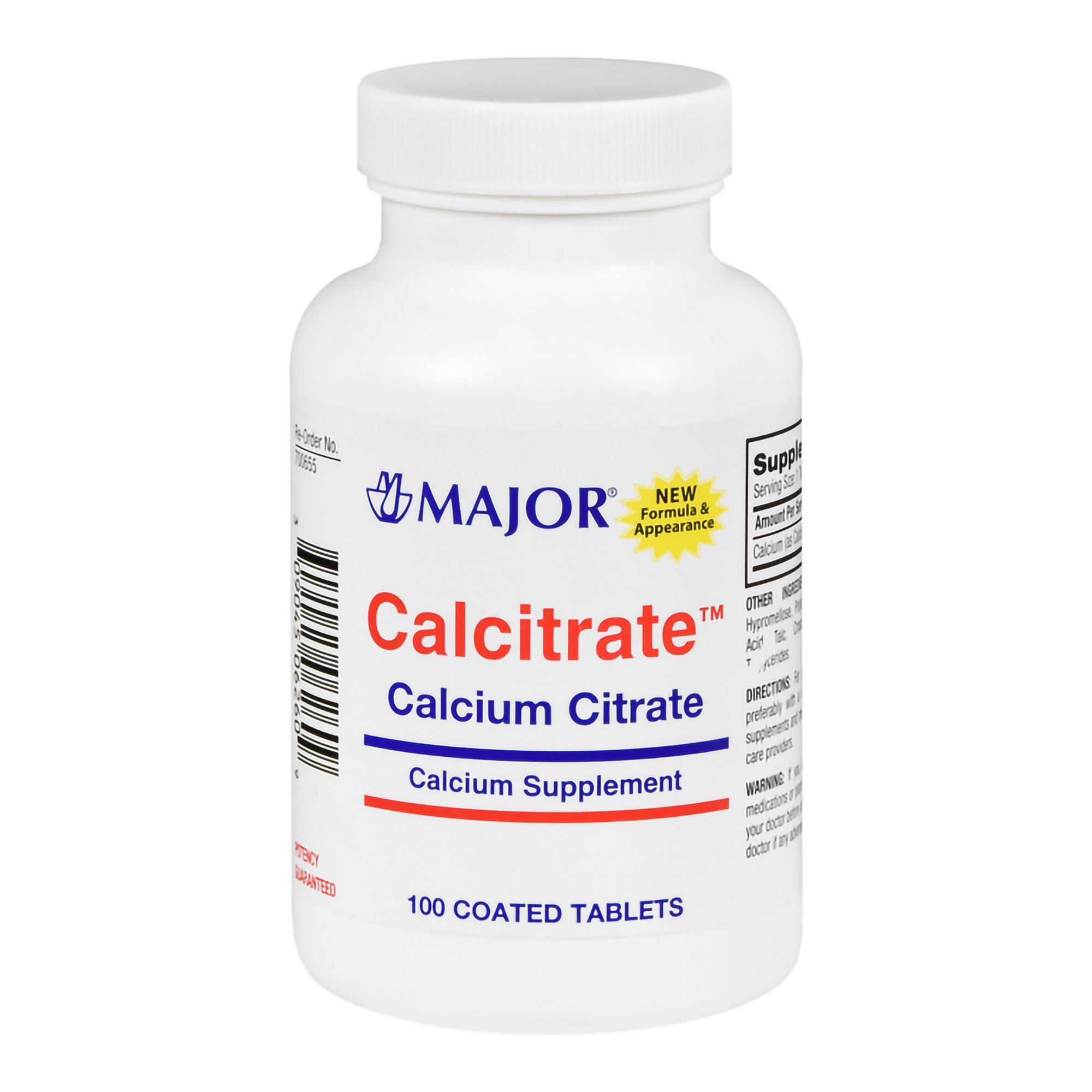 Major Calcitrate 950-mg Calcium Citrate Supplement MK 1192501
