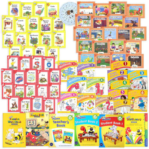 finger phonics 7冊セット　jolly phonics b249535bc51c6ab4da0fa1300523f3