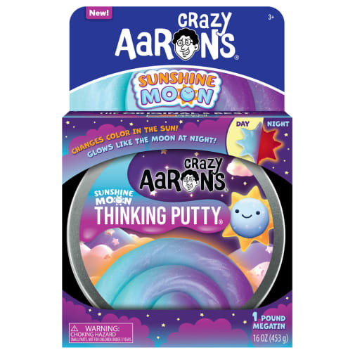 Crazy Aaron's Sunshine Moon Thinking Putty 6.5" Tin (Mega Tin)