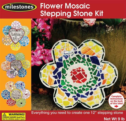 Milestones 12 Daisy Mosaic Stepping Stone Kit