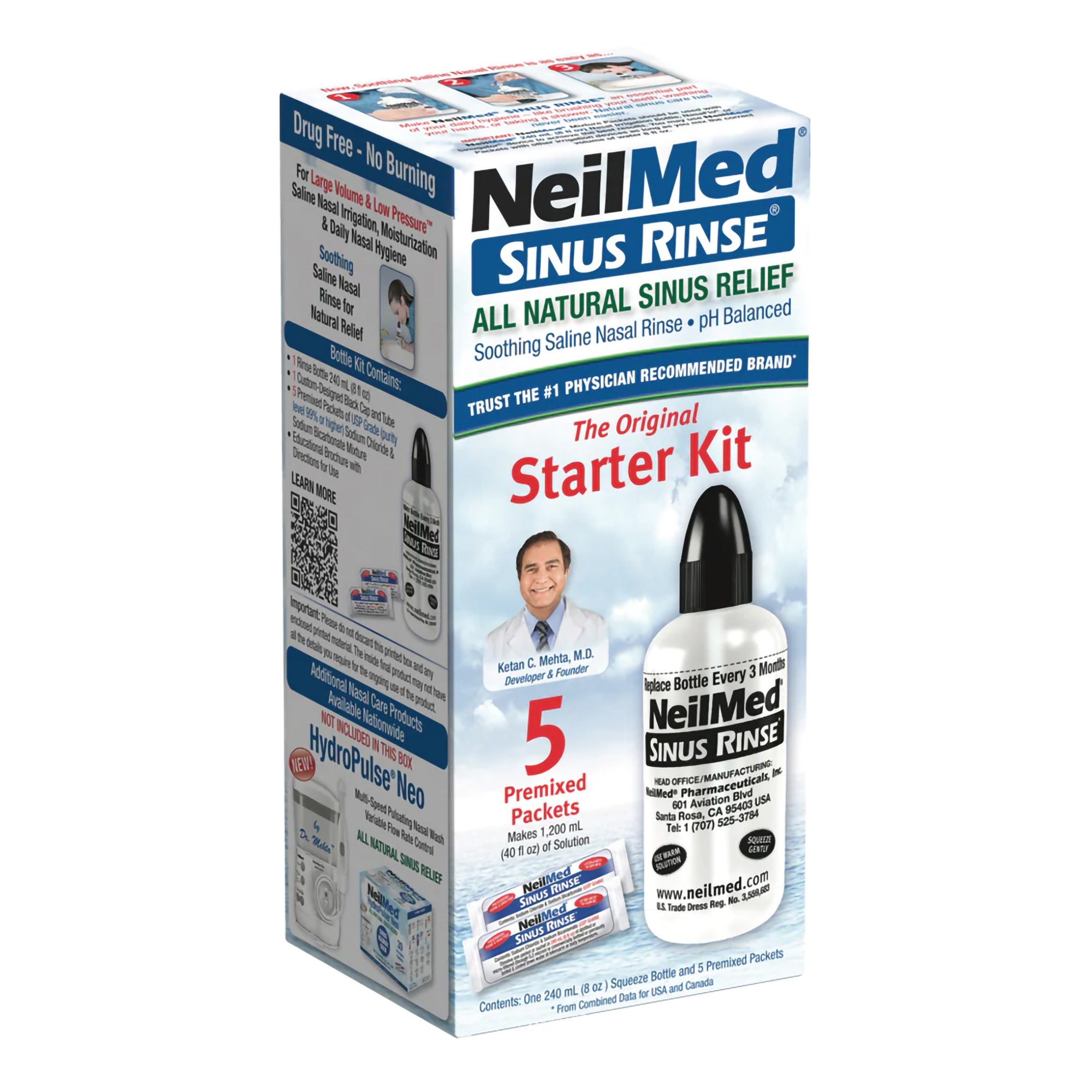 Neilmed Sinus Rinse Saline Nasal Rinse Kit MK 517851