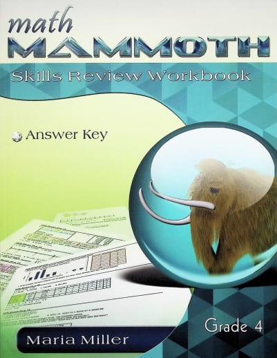 Math Mammoth Grade 4 Color Skills Review Workbook Answer Key
