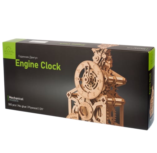 Ugears 3D Wooden Mechanical Model Engine Clock