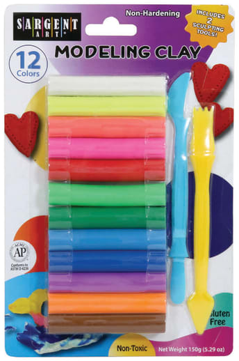 Color Modeling Clay 12 Pack with Tools