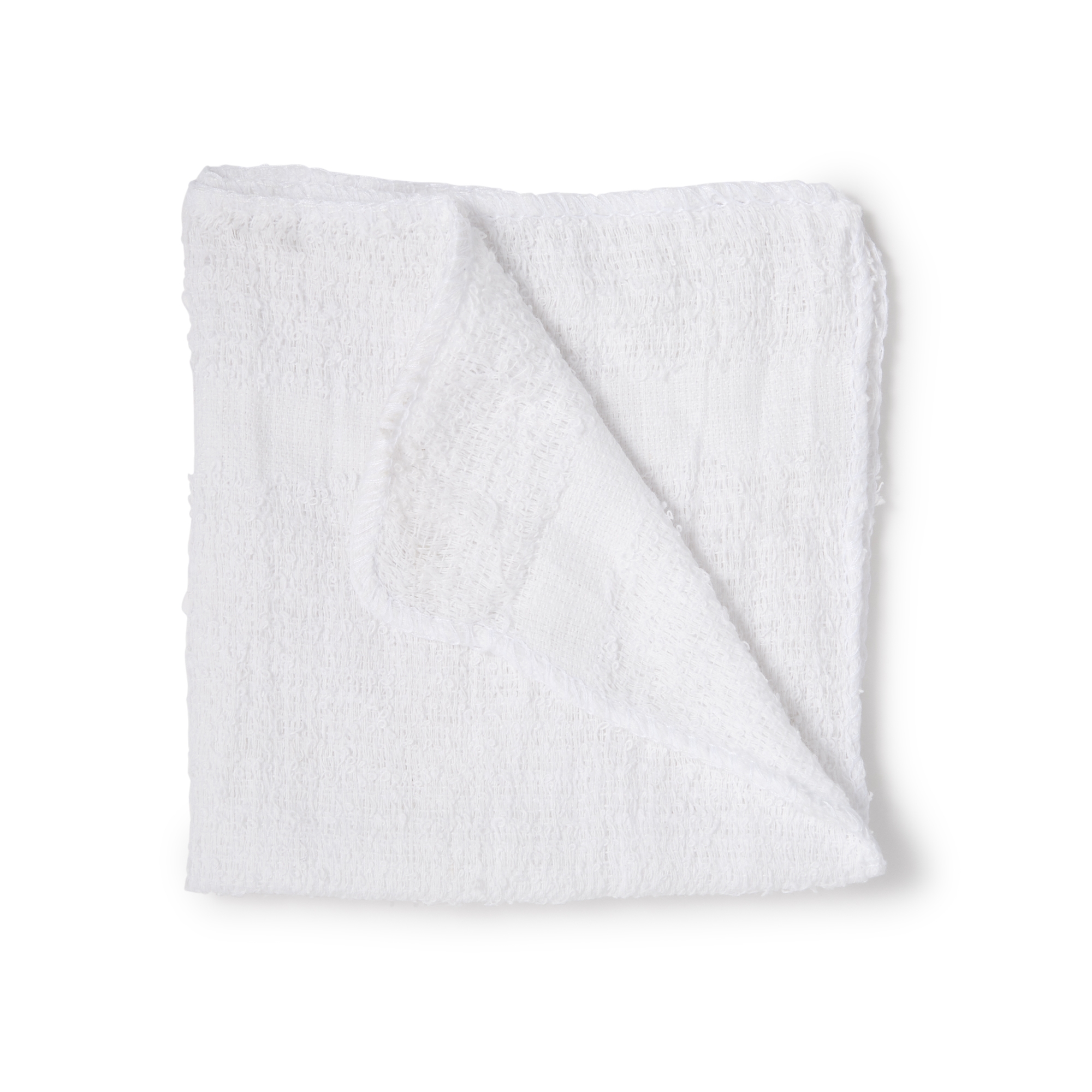 Washcloth 12 X 12 Inch White Reusable MK 496267