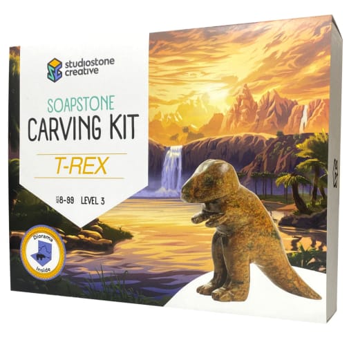 Soapstone Carving Kit - Tyrannosaurus (T-Rex)