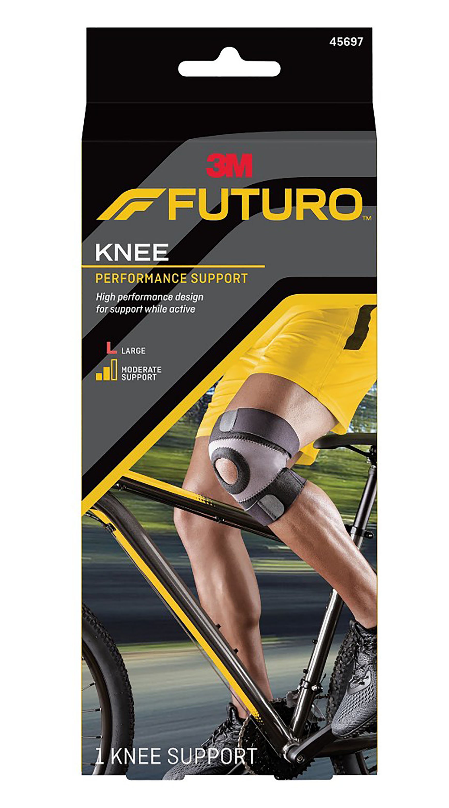 3M Futuro Sport Moisture Control Knee Brace, Large MK 501905