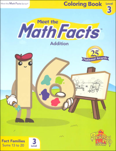 Meet the Math Facts Addtn Coloring Book Lvl 3