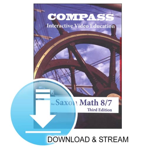 Compass Digital Download Saxon Math 8/7 3rd Edition