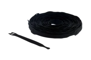 Velcro Qwik Tie Straps, 3/4in x 6in, Qty 150, Black