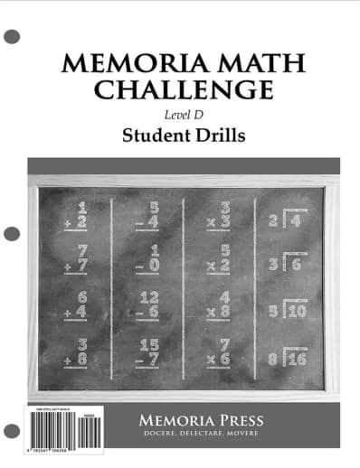 Memoria Math Challenge: Level D Student Drills