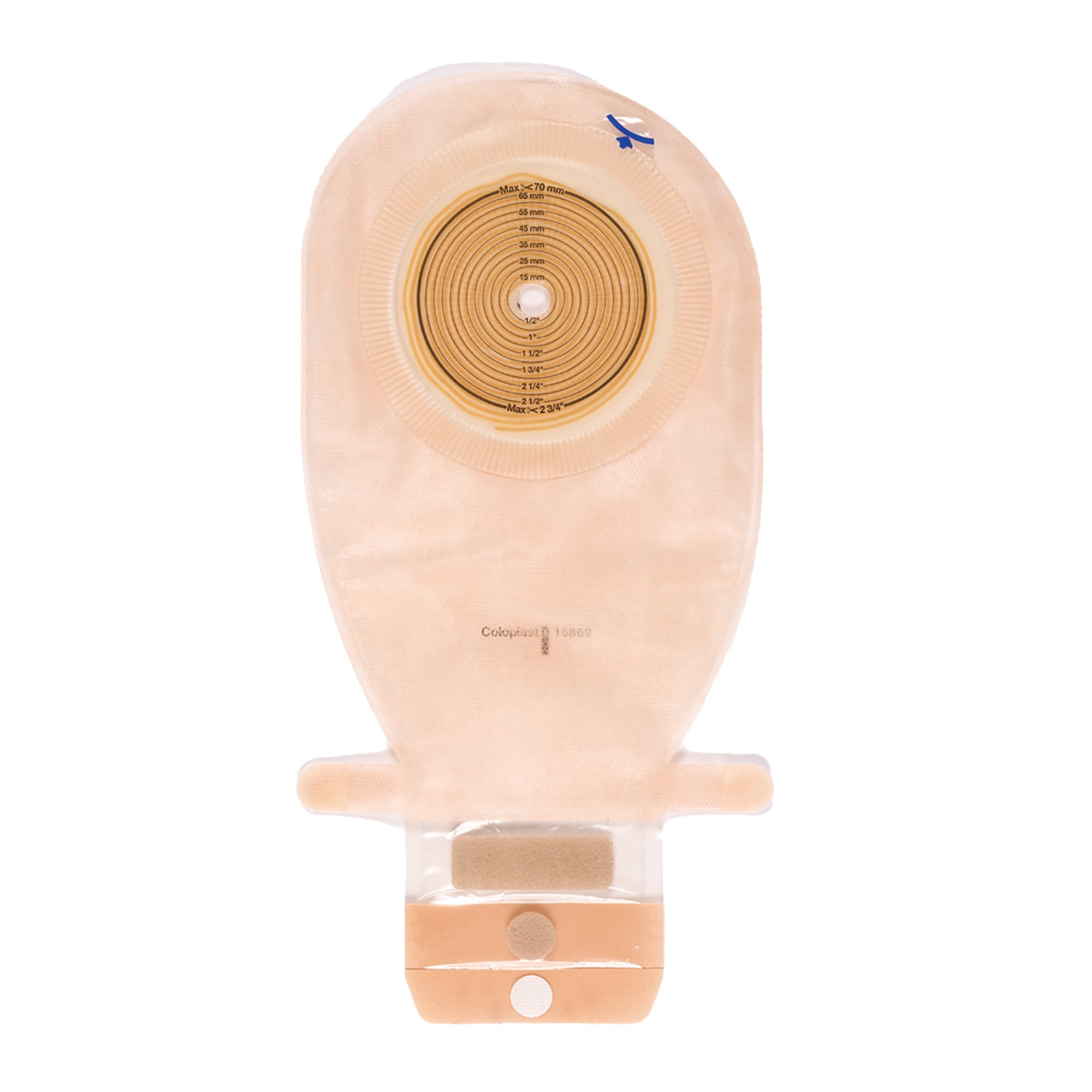 Assura Flat One-Piece Transparent Colostomy Pouch, Cut to fit Stomas 10  76mm MK 557040