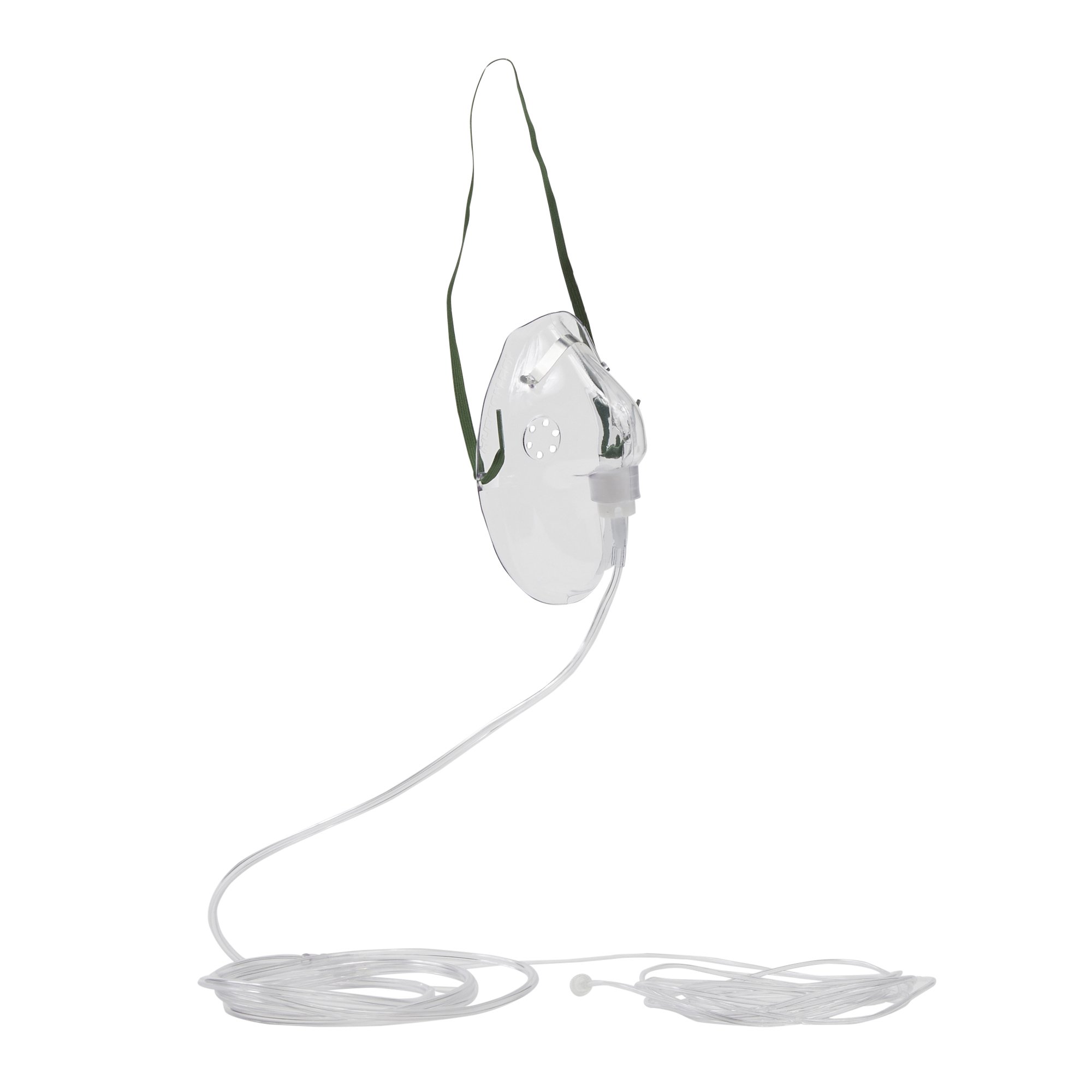 Oxygen Mask Elongated Style Adult Adjustable Head Strap MK 1190296