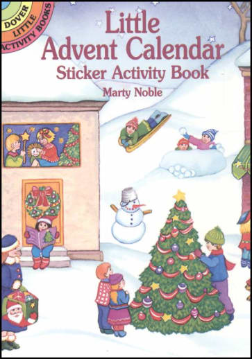 Little Advent Calendar Sticker Activity Book