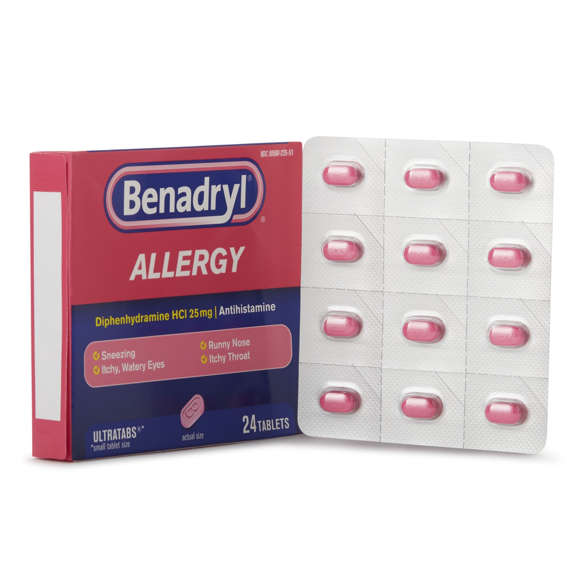 Benadryl Diphenhydramine Allergy Relief MK 825634
