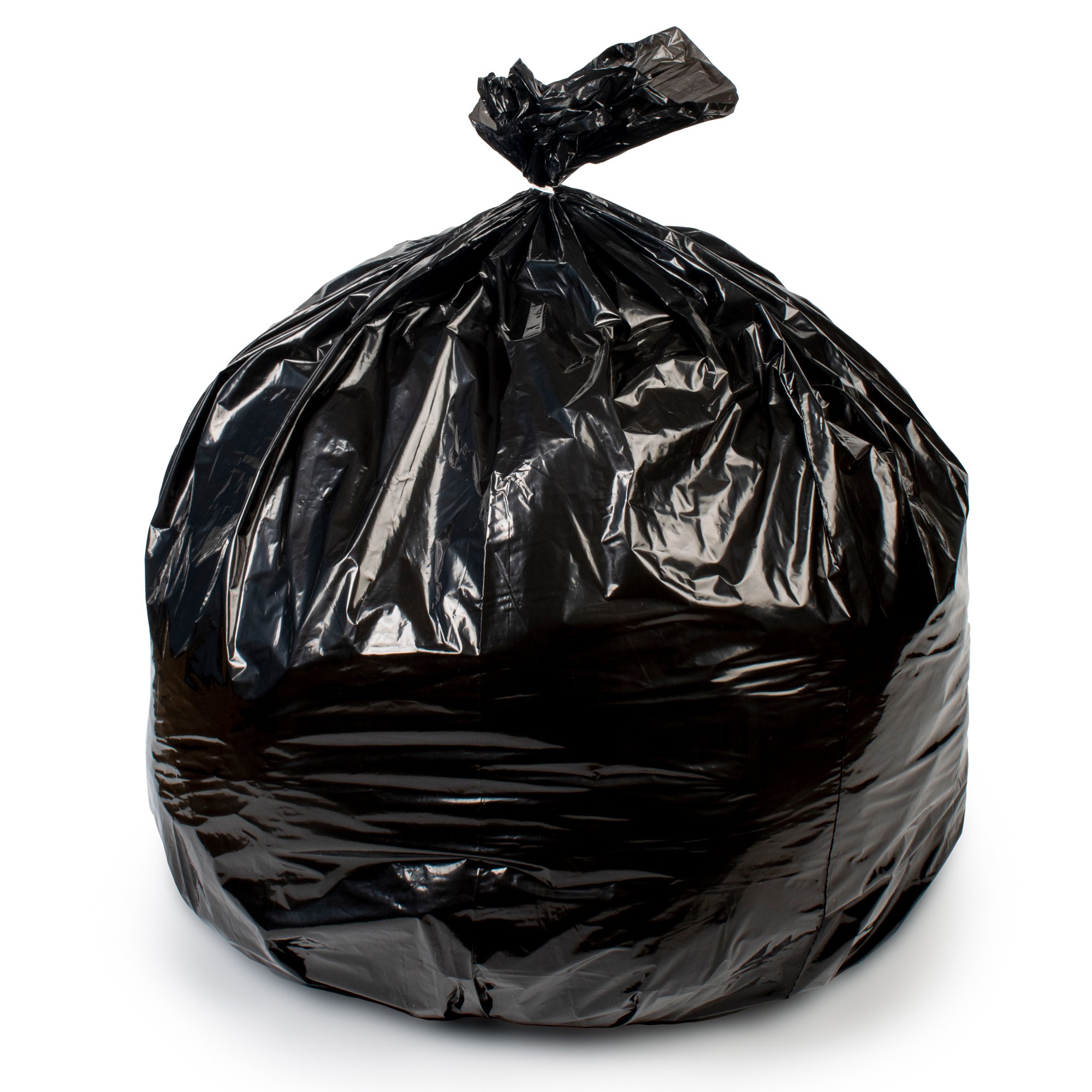 Colonial Bag Heavy Duty Trash Bag, Black, 50-gallon Capacity MK 900132