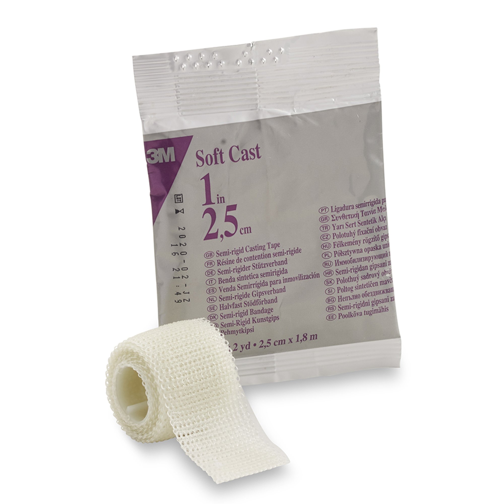 3M Scotchcast Soft Cast Tape, White, 1 Inch x 2 Yard MK 228819