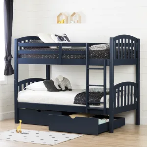 Cama de capitán individual con cama nido, sofá cama de almacenamiento de  madera con 3 cajones de almacenamiento, cama de plataforma de madera ideal