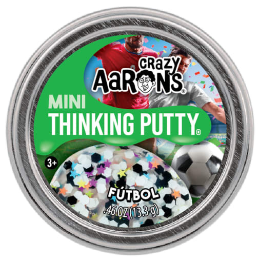 Crazy Aaron's Futbol Mini Thinking Putty 2" Tin