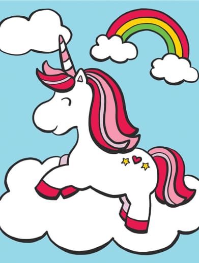 Painting By Numbers - Unicorn & Rainbow
