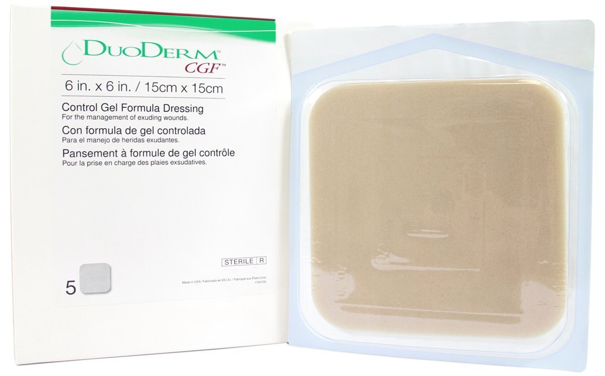 DuoDerm CGF Border Hydrocolloid Dressing, 4 x 5 Inch Triangle MK 198899