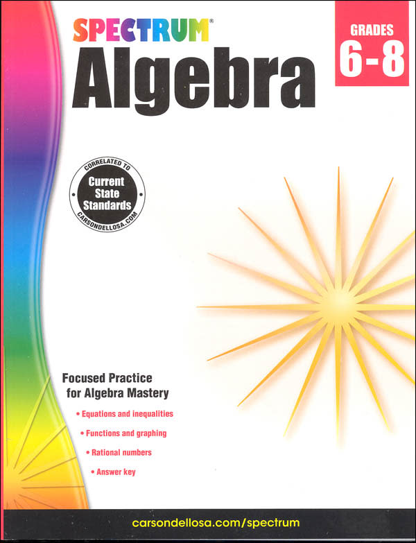 Spectrum Algebra 2014 Grades 6-8