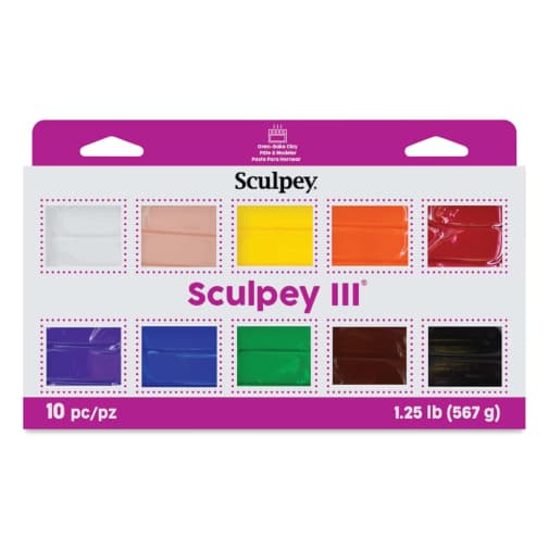 Sculpey III Oven Bake Clay Multipack - Classic Collection (10-Pack of 2 oz. Bars)