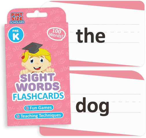 Sight Words Flashcards: Pre-K