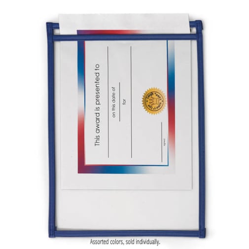 Dry-Erase Top-Loading Pouch (Assorted Colors)