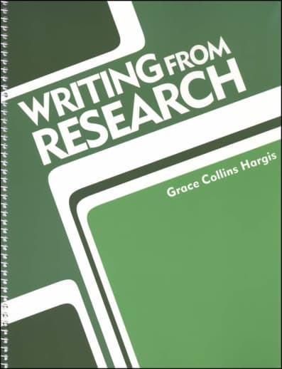 BJU Press Writing From Research Teacher's Edition