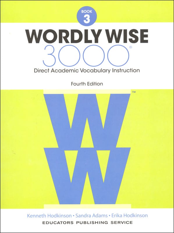 Wordly Wise 3000 Book 3, 4th Edition