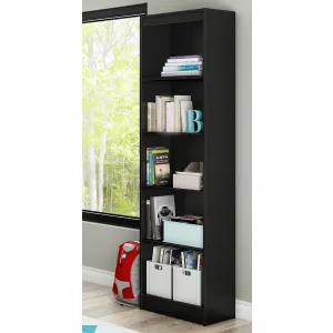5-Shelf Narrow Bookcase