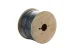 Cat6 Bulk Ethernet Cable, Shielded, Solid, CMR, Spool, 1000 ft, 550 Mhz, Black