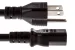 AC Power Cord, 5-15P to C13, 16 AWG, 1ft, Black