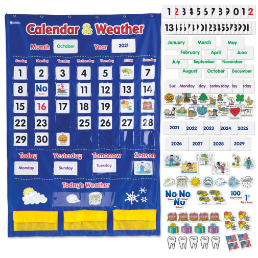 Calendar & Weather Pocket Chart