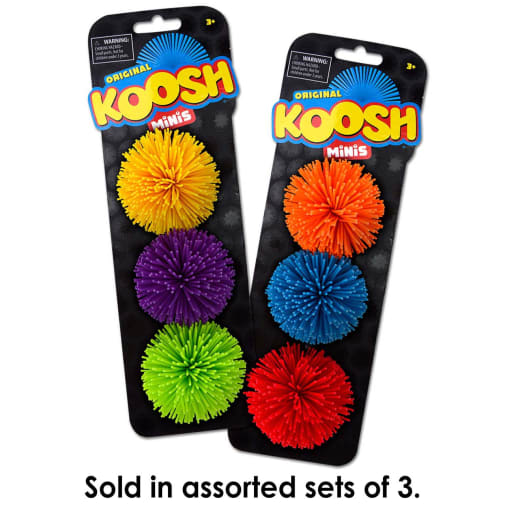 Koosh Minis 3-Pack of Mini Koosh Balls (assorted colors)