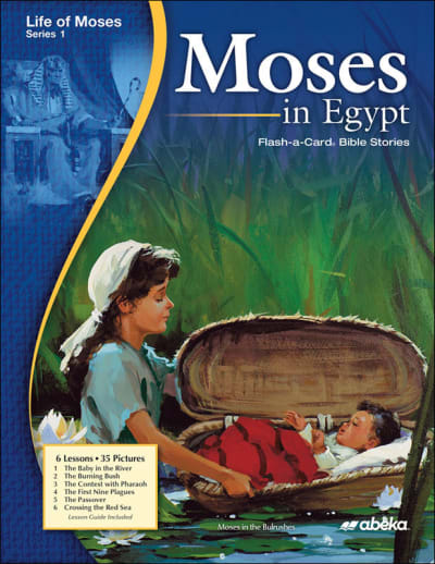 Abeka Moses in Egypt Flash-a-Card Bible Stories