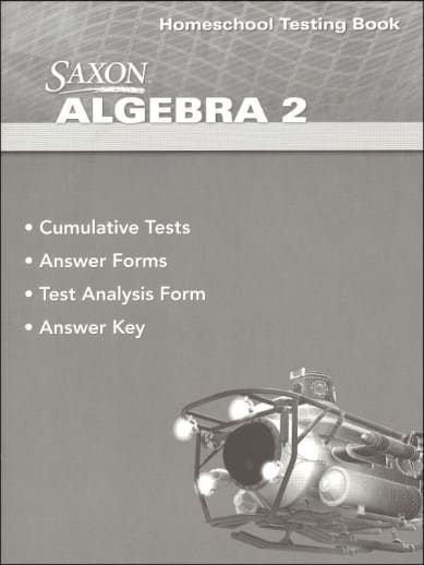 Saxon Algebra 2 Homeschool Testing Book (4th Edition)