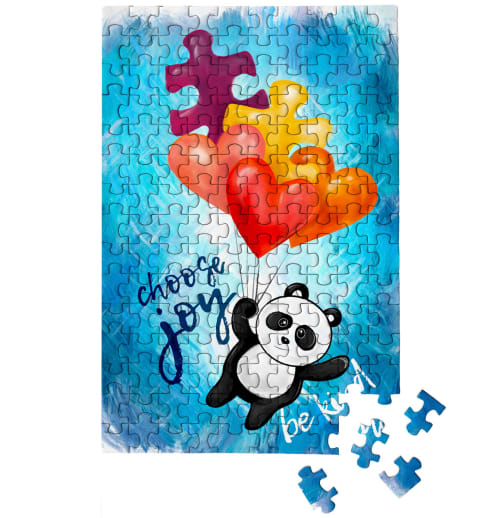 MicroPuzzles Puzzle Pandas - Choose Joy 150-Piece Jigsaw Puzzle