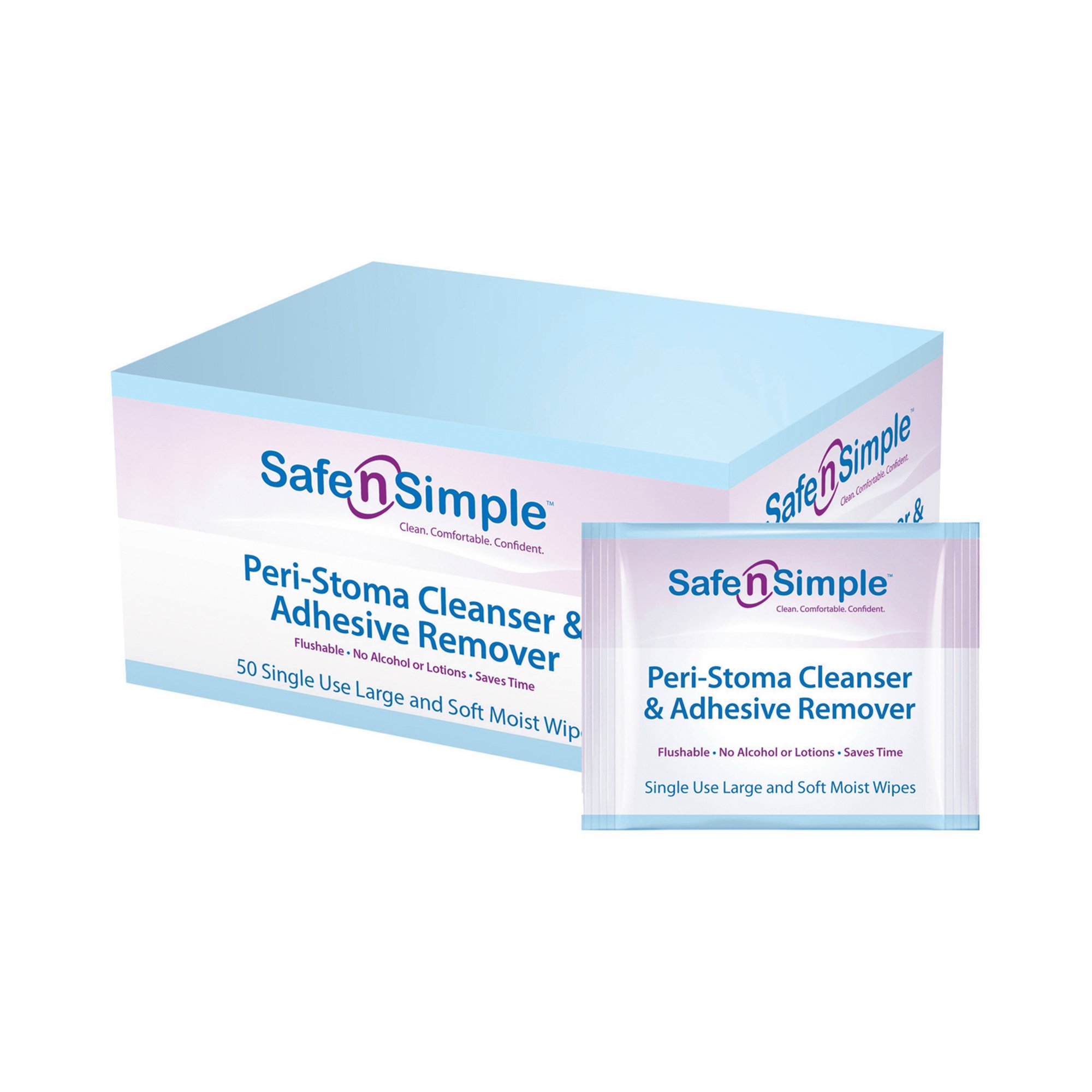 Safe N Simple Adhesive Remover, 5 x 7 Inch Wipe MK 977963