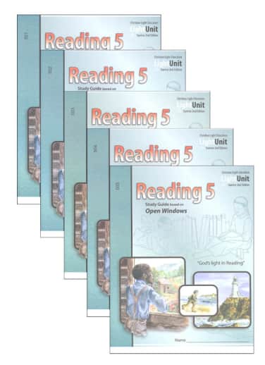 Christian Light Open Windows Reading 5 LightUnits Only Set Sunrise 2nd Edition