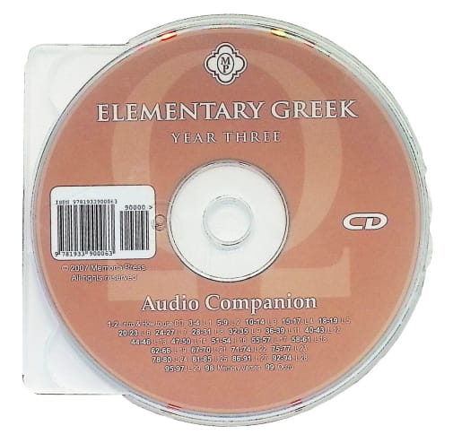 Memoria Press Elementary Greek 3: Koine for Beginners Audio CD & Digital Streaming